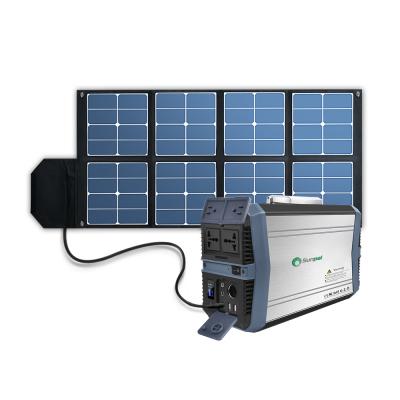 sunpal 500W 145600mah hoặc máy phát điện năng lượng mặt trời 524wh trạm năng lượng di động ngăn xếp hơi nước làm việc với pin lithium
