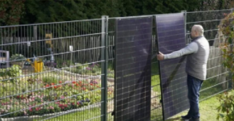 Đức: Hệ thống quang điện plug-in trên hàng rào vườn